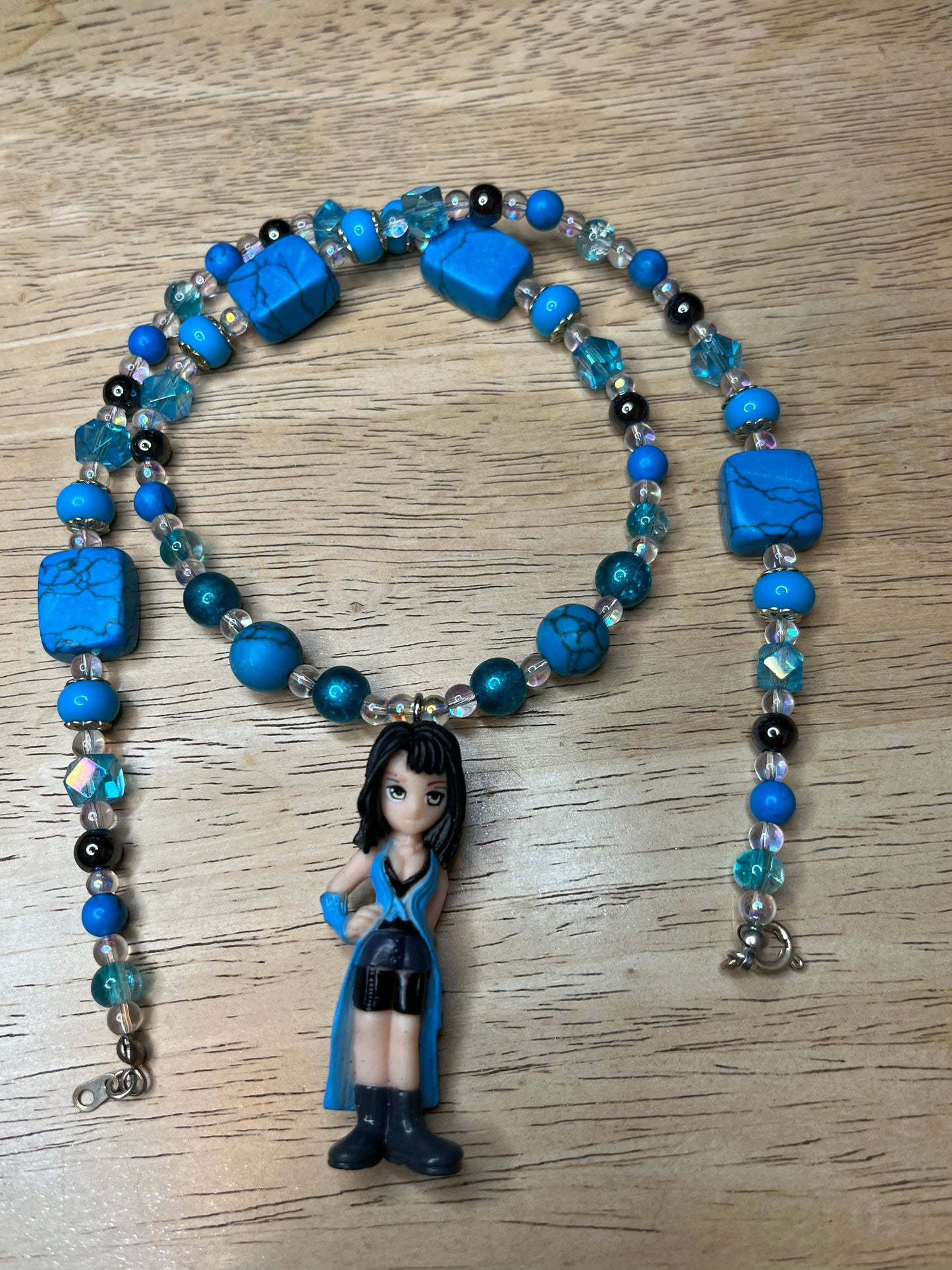 Final Fantasy Rinoa Beaded Necklace with Stones