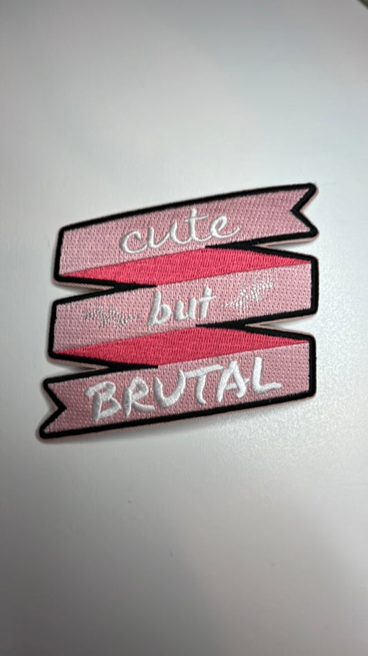 Cute But Brutal Ribbon Patch