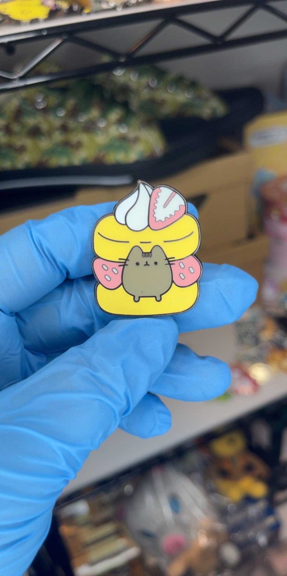 Pusheen Enamel Pin Strawberry Shortcake