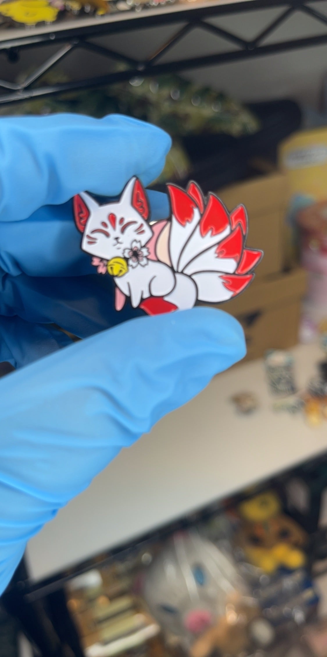 Kitsune Nine Tail Fox Pin