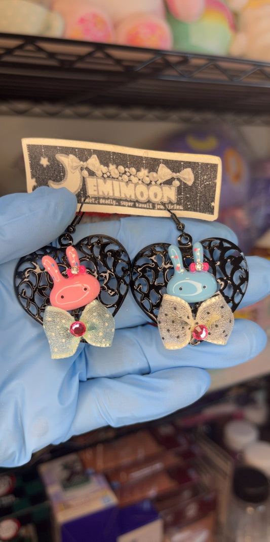 Bunny Heart Earrings