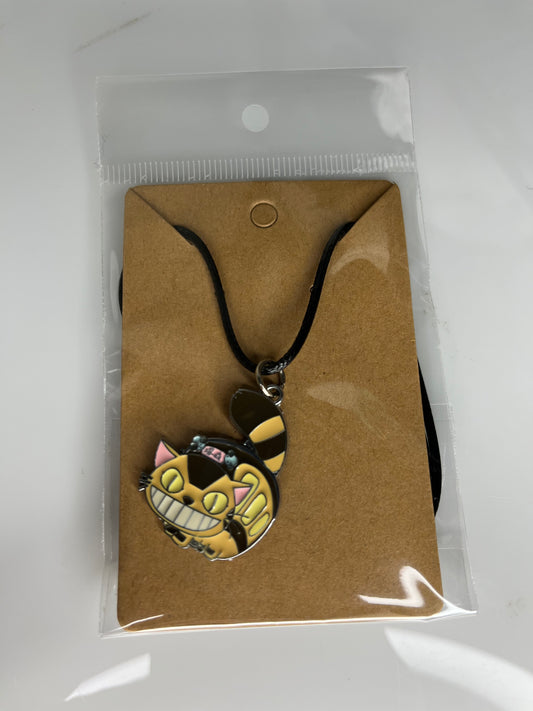 My Neighbor Totoro Catbus Grinning Charm Necklace