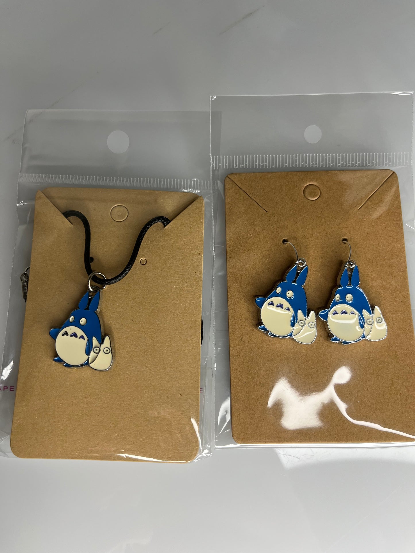 My Neighbor Totoro Blue and White Charm Jewelry