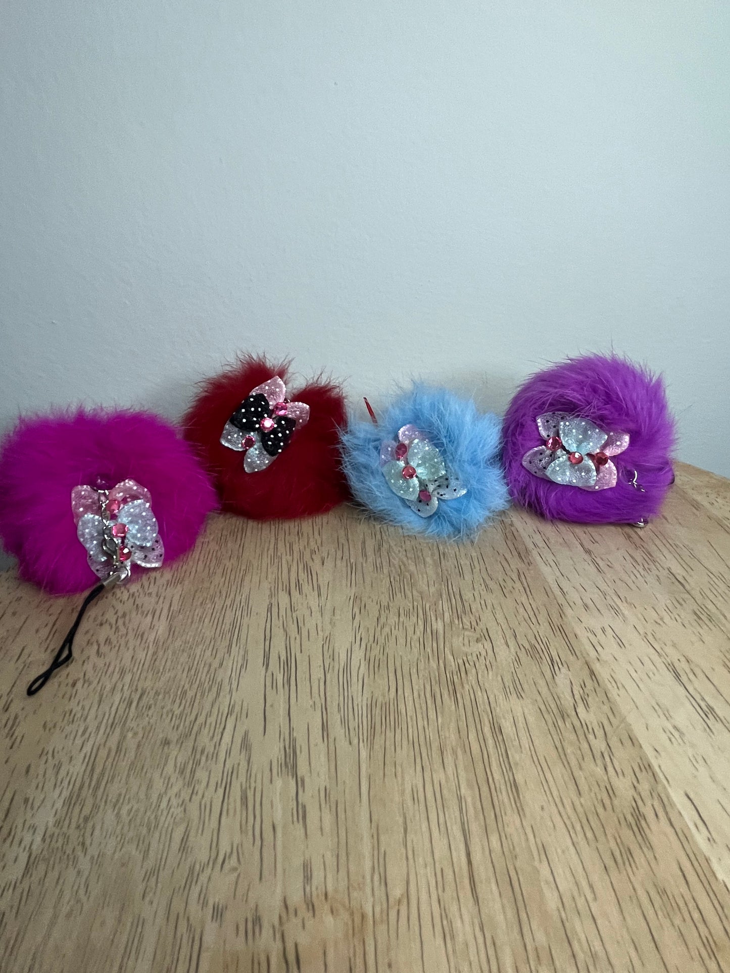 Kawaii Puff Ball Strap Charms