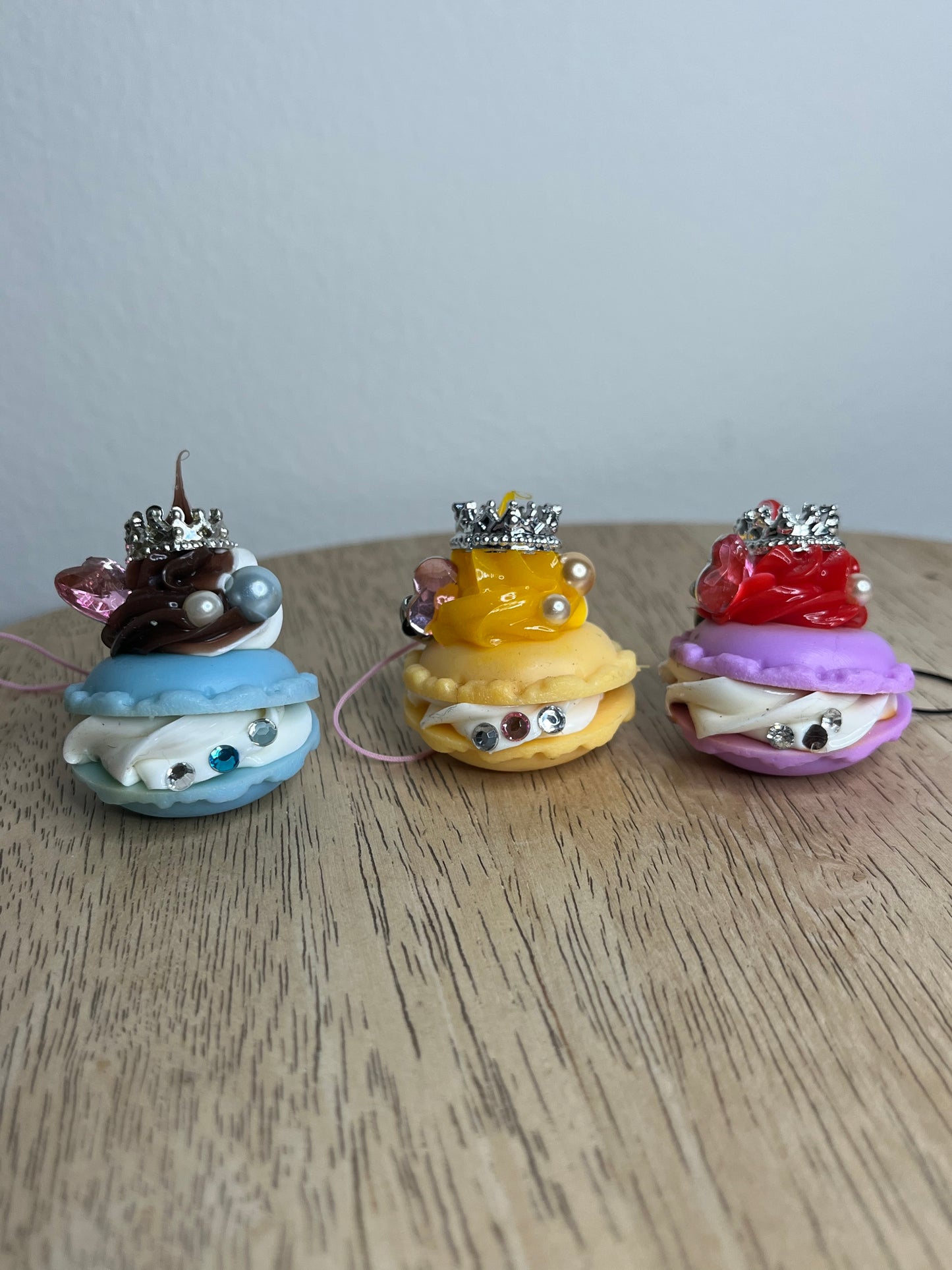 Kawaii Princess Crown Macaron Phone Strap