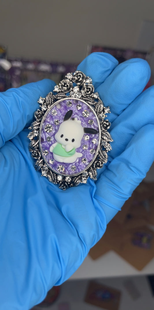 Sanrio Pochacco Brooch Pendant